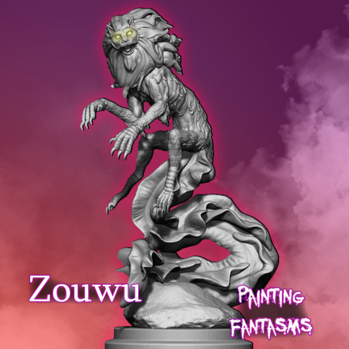 Zouwu resin miniature by Painting Fantasms. Zouyu, also called zouwu or zouya, is a legendary creature mentioned in old Chinese literature. The earliest known appearance of the characters 騶虞 is in the Book of Songs.