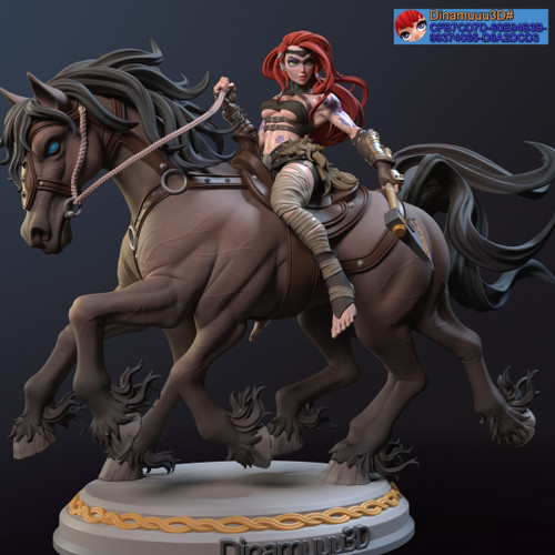 Viking Ygritte Riding Sleipnir