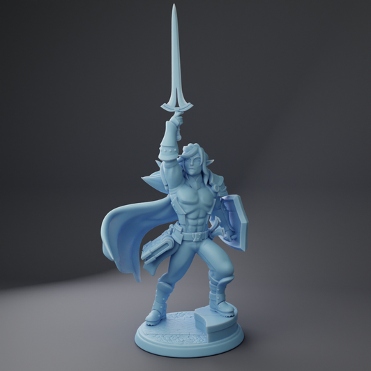 Alistair Glimmergaunt the Elf Paladin Front