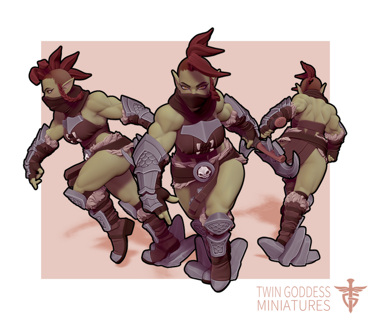 Yatrou the Orc Axe Thrower
