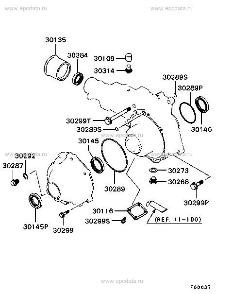 Mitsubishi Lancer Evo 79 Transfer Tail Housing Seal