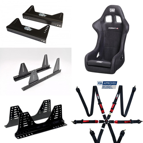 OMP First Seat, Harness & Bracket FIA Approved Package 