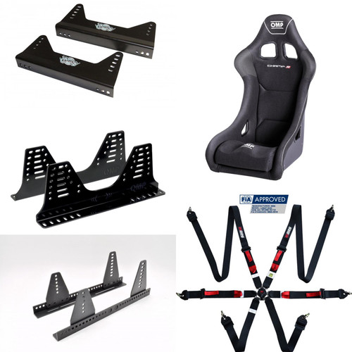 OMP Champ Seat, Harness & Bracket FIA Approved Package