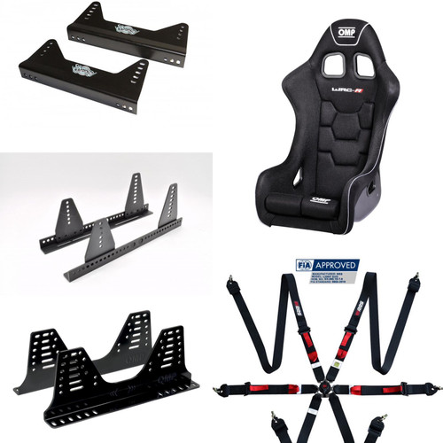 OMP WRC Seat, Harness & Bracket FIA Approved Package