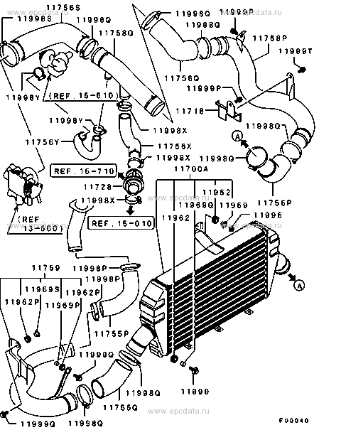 Mitsubishi Evo CT9A Alloy Intercooler Pipe