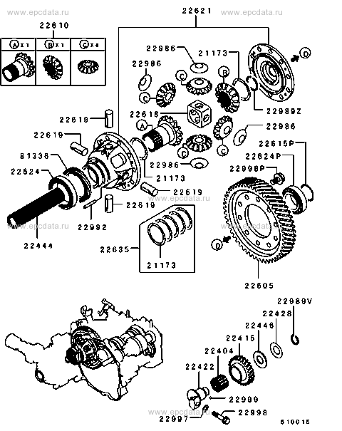 Mitsubishi Lancer Evo 4-9 Gearbox Differential Bearing