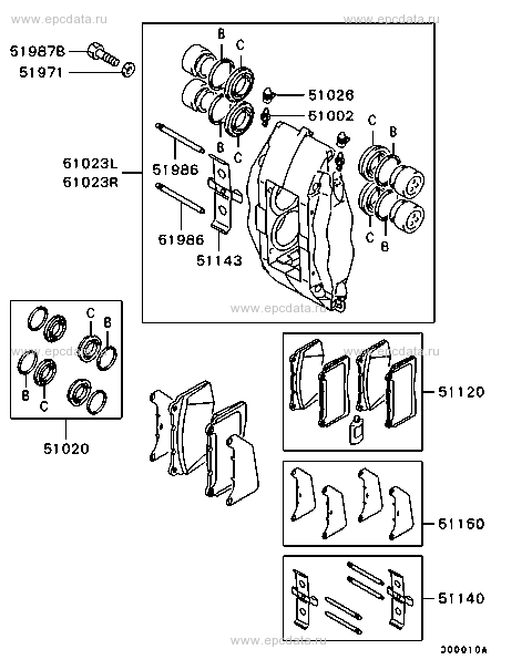 Mitsubishi Lancer Evo Front Brembo Caliper Bolt