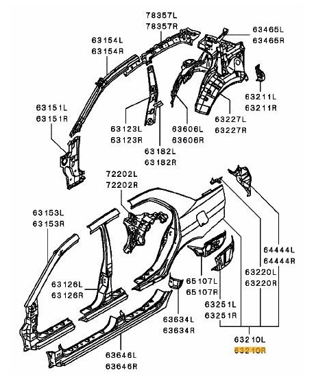 Mitsubishi Evo 7/8/9 Quarter Panel