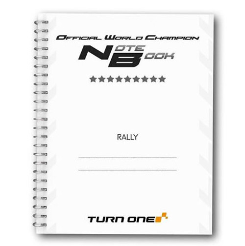 Professional Pacenote Notebook - EARS Motorsports. Official stockists for Turn One-8TONOTEBOOK