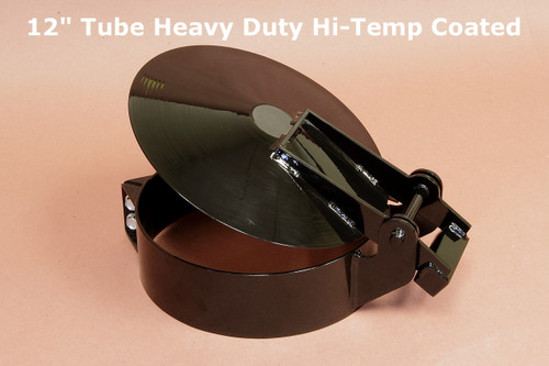 12" TUBE HD Raincap  Flapper Hi-Temp Coated  (12" ID)