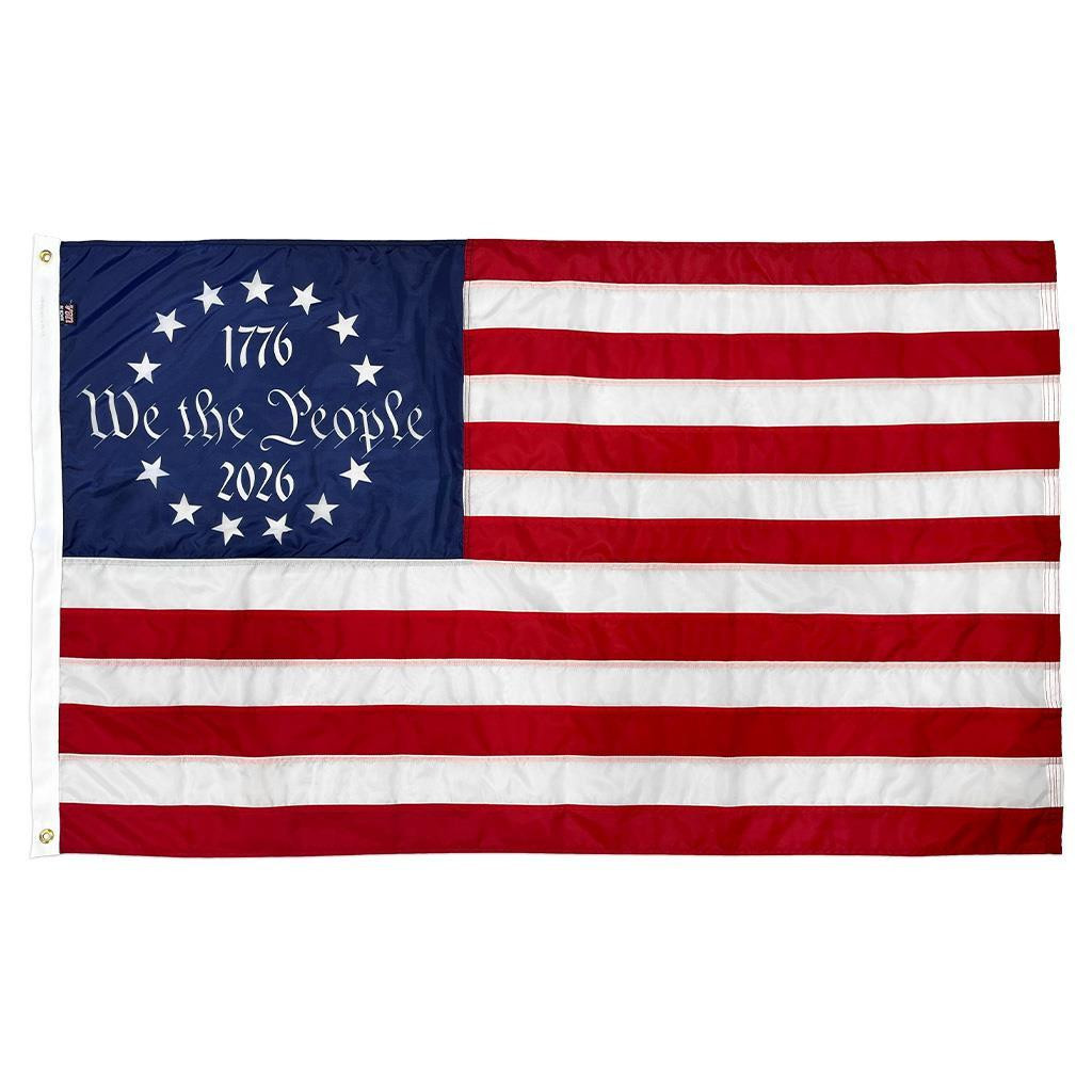 3x5 Betsy Ross 250th Anniversary Flag Made in USA - 1776 2026