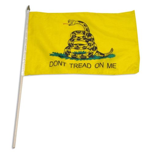 Gadsden "Don't Tread on Me" Mounted Flags 12" x 18"