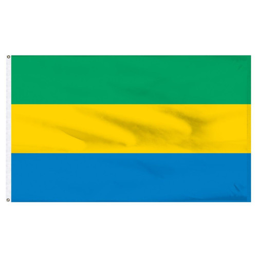 Gabon 3' x 5' Outdoor Nylon Flag Gabon 3' x 5' Outdoor Nylon Flag
