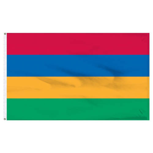 Mauritius 3' x 5' Outdoor Nylon Flag Mauritius 3' x 5' Outdoor Nylon Flag