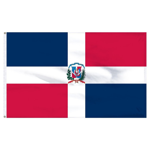 Dominican Republic 2' x 3' Light Weight Polyester Dominican Republic 2' x 3' Light Weight Polyester