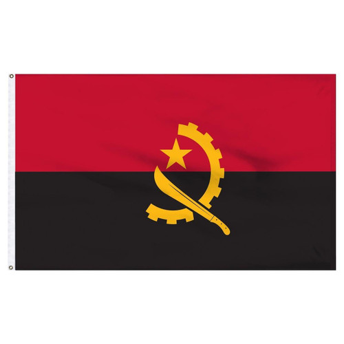 Angola 2' x 3' Outdoor Nylon Flag Angola 2' x 3' Outdoor Nylon Flag