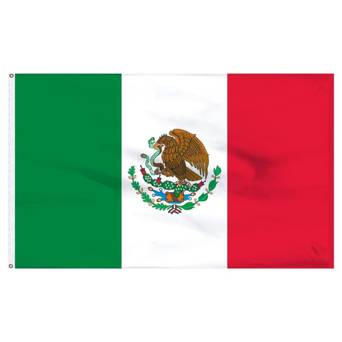 Mexico 4' x 6' Outdoor Nylon Flag Mexico 4' x 6' Outdoor Nylon Flag