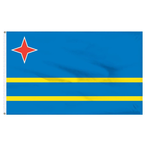 Aruba 5' x 8' Outdoor Nylon Flag Aruba 5' x 8' Outdoor Nylon Flag