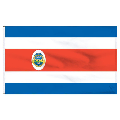 Costa Rica 5' x 8' Outdoor Nylon Flag Costa Rica 5' x 8' Outdoor Nylon Flag