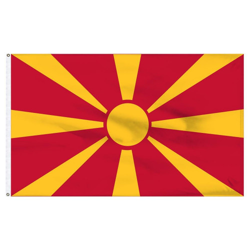 Macedonia 5' x 8' Outdoor Nylon Flag Macedonia 5' x 8' Outdoor Nylon Flag