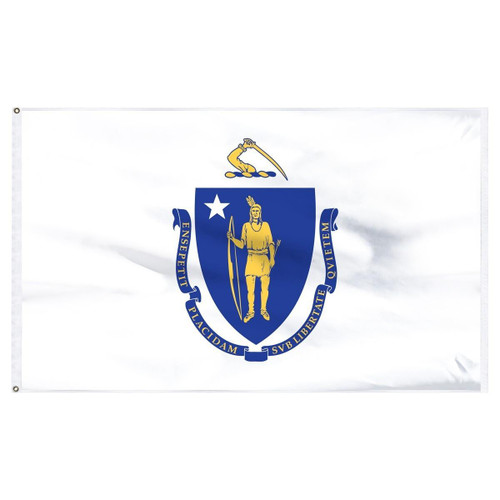 Massachusetts 2' x 3' Outdoor Nylon Flag Massachusetts 2' x 3' Outdoor Nylon Flag