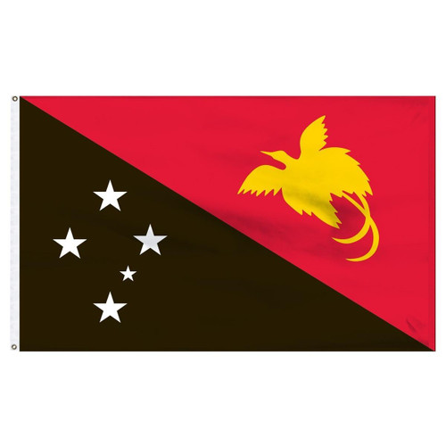 Papua-New Guinea 2' x 3' Light Weight Polyester Papua-New Guinea 2' x 3' Light Weight Polyester