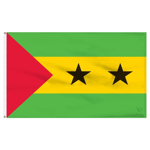 Sao Tome & Principe 2' x 3' Light Weight Polyester Sao Tome & Principe 2' x 3' Light Weight Polyester