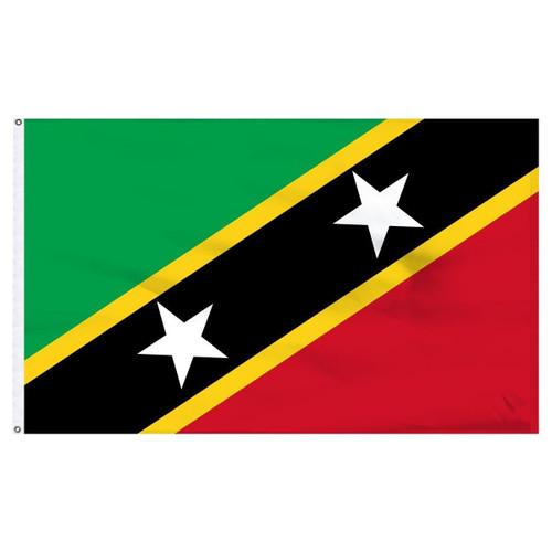 St. Kitts-Nevis 2' x 3' Light Weight Polyester St. Kitts-Nevis 2' x 3' Light Weight Polyester