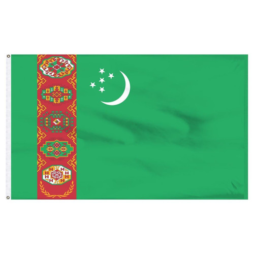 Turkmenistan 2' x 3' Light Weight Polyester Turkmenistan 2' x 3' Light Weight Polyester