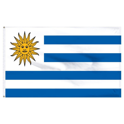 Uruguay 2' x 3' Light Weight Polyester Uruguay 2' x 3' Light Weight Polyester