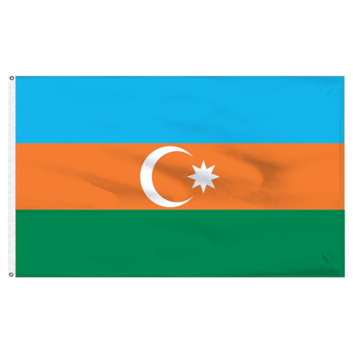 Azerbaijan 3' x 5' Light Weight Polyester Azerbaijan 3' x 5' Light Weight Polyester