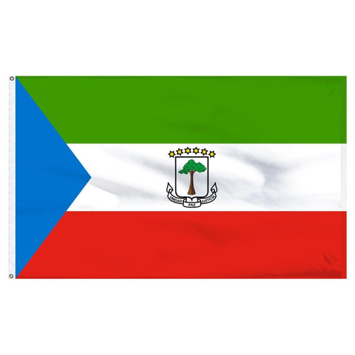 Equatorial Guinea 3' x 5' Light Weight Polyester Equatorial Guinea 3' x 5' Light Weight Polyester