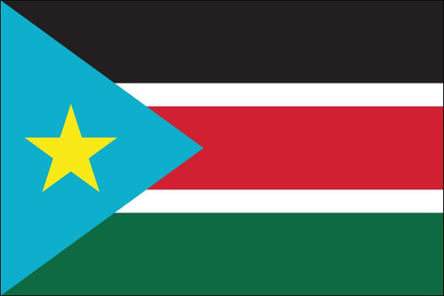 South Sudan 3' x 5' Light Weight Polyester