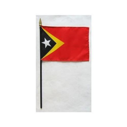 East Timor 4" x 6" Mounted Flags East Timor 4" x 6" Mounted Flags