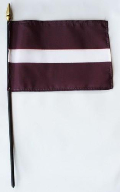 Latvia 4" x 6" Mounted Flags Latvia 4" x 6" Mounted Flags
