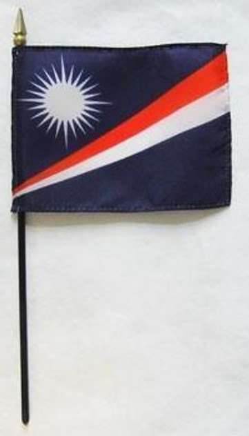 Marshall Islands 4" x 6" Mounted Flags Marshall Islands 4" x 6" Mounted Flags