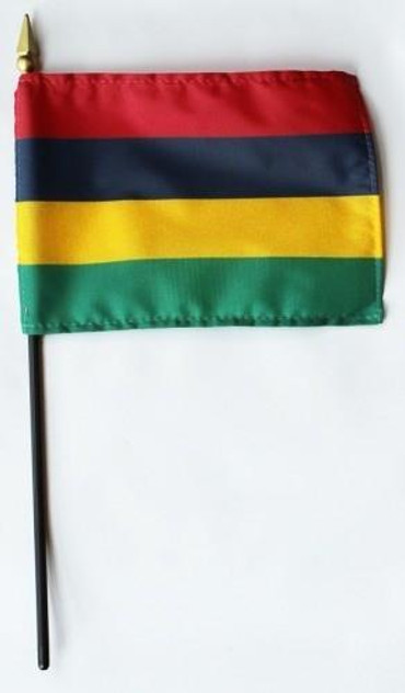 Mauritius 4" x 6" Mounted Flags Mauritius 4" x 6" Mounted Flags