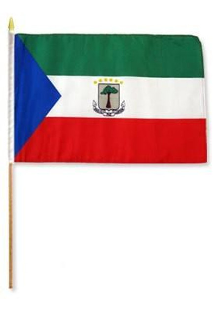 Equatorial Guinea 12" x 18" Mounted Flag Equatorial Guinea 12" x 18" Mounted Flag