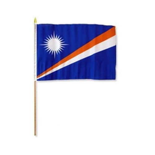 Marshall Islands 12" x 18" Mounted Flag Marshall Islands 12" x 18" Mounted Flag