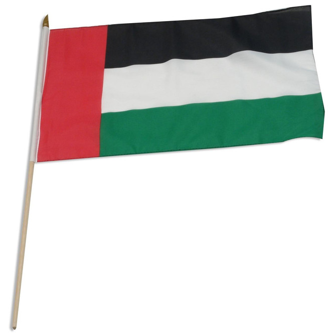 United Arab Emirates 12" x 18" Mounted Flag United Arab Emirates 12" x 18" Mounted Flag