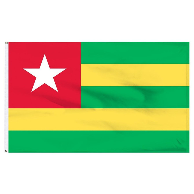 Togo 2' x 3' Outdoor Nylon Flag Togo 2' x 3' Outdoor Nylon Flag