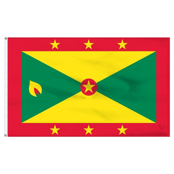 Grenada 5' x 8' Outdoor Nylon Flag