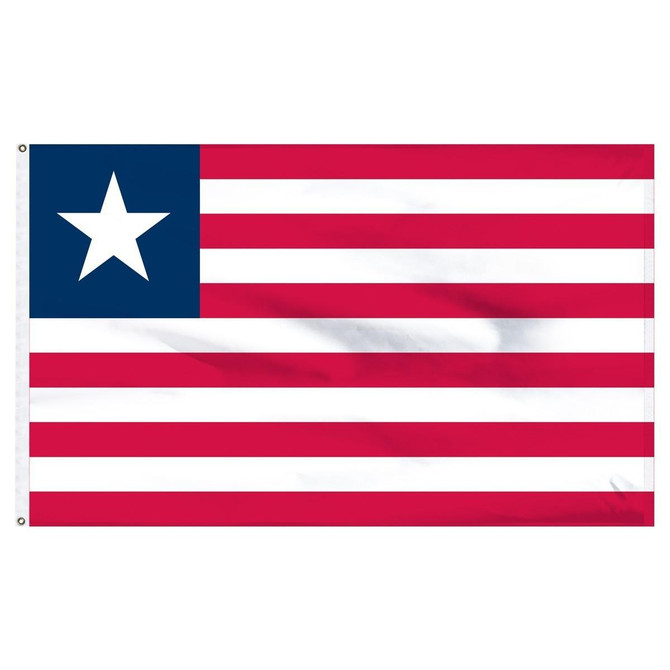 Liberia 5' x 8' Outdoor Nylon Flag Liberia 5' x 8' Outdoor Nylon Flag