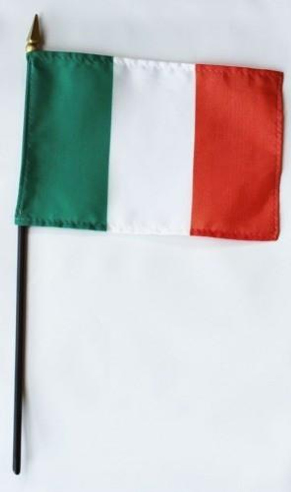 Ireland 4" x 6" Mounted Flags