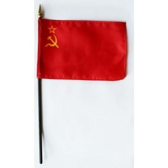 USSR 4" x 6" Mounted Flags