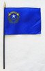 Nevada 4" x 6" Mounted Flags