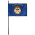 Merchant Marine 4"x6" Mounted Flag