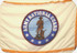 3'x5' Army National Guard Indoor Flag With Pole Hem and Fringe