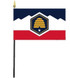 Utah 4" x 6" Beehive Mounted Flags