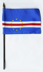Cape Verde 4" x 6" Mounted Flags